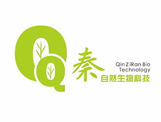 AR科技核心~雪狐設(shè)計(jì)的秦自然生物科技 QinZiRan BioTechnologylogo設(shè)計(jì)