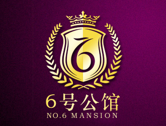 6號公館瑜伽健身俱樂部logo設(shè)計(jì)