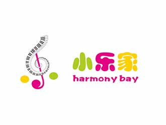 AR科技核心～雪狐設(shè)計的小樂家（中文名），harmony bay （英文名）logo設(shè)計