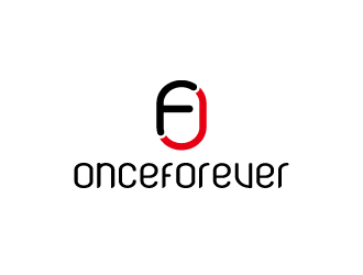 周金進的英文:onceforever +中文:萬姿艾唯logo設計