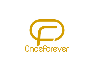 周金進的英文:onceforever +中文:萬姿艾唯logo設計