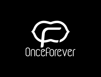 周金進的英文:onceforever +中文:萬姿艾唯logo設計