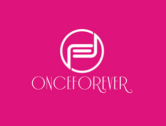 郭慶忠的英文:onceforever +中文:萬姿艾唯logo設計