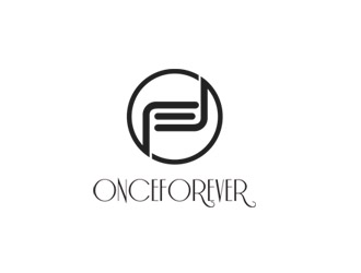郭慶忠的英文:onceforever +中文:萬姿艾唯logo設計