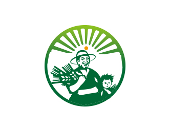 .的呆呆農(nóng) 人物卡通LOGO設(shè)計logo設(shè)計