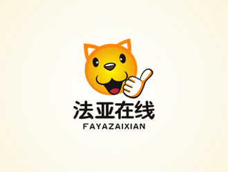 鄭國麟的法亞在線 學校卡通logo設(shè)計logo設(shè)計