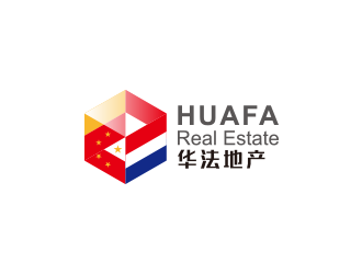 華法地產(chǎn) HUAFA Real Estate   法國(guó)投資，置業(yè)，安家一站式服務(wù)平臺(tái)logo設(shè)計(jì)