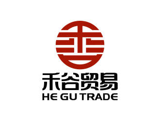 禾谷貿(mào)易公司對(duì)稱圖標(biāo)logo設(shè)計(jì)