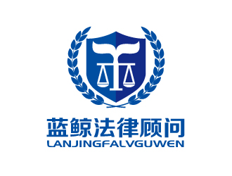 張俊的藍(lán)鯨法律事務(wù)所卡通logo設(shè)計
