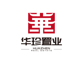 勇炎的中國紅印章房地產(chǎn)標(biāo)志logo設(shè)計(jì)