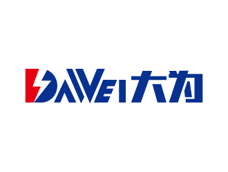 張俊的DaWei字母LOGO設(shè)計，酷炫簡潔，有力量感l(wèi)ogo設(shè)計