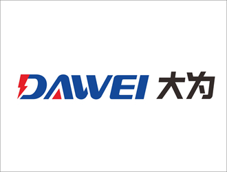 DaWei字母LOGO設(shè)計，酷炫簡潔，有力量感l(wèi)ogo設(shè)計