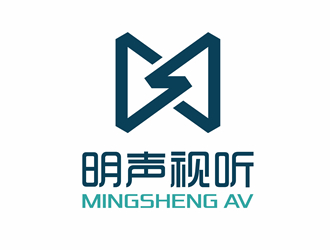 明聲視聽logo設(shè)計