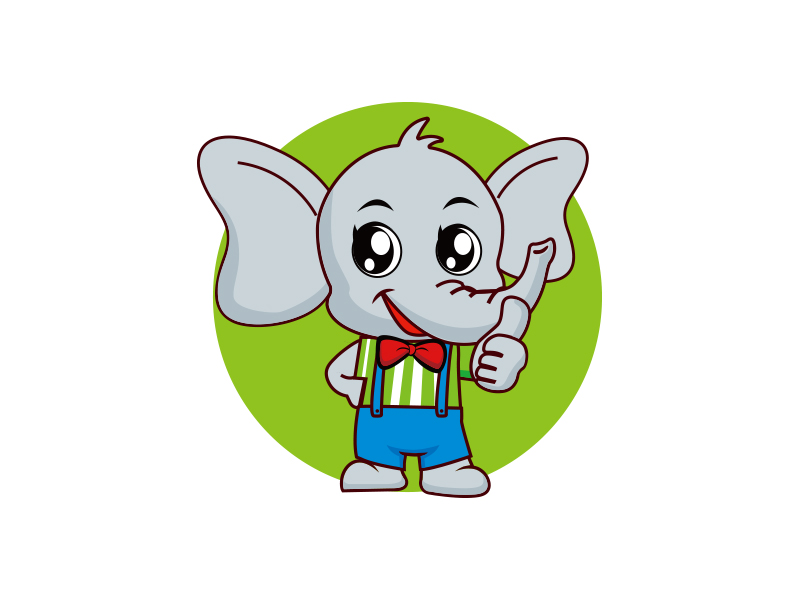 大橡(大象卡通圖案)logo設(shè)計(jì)