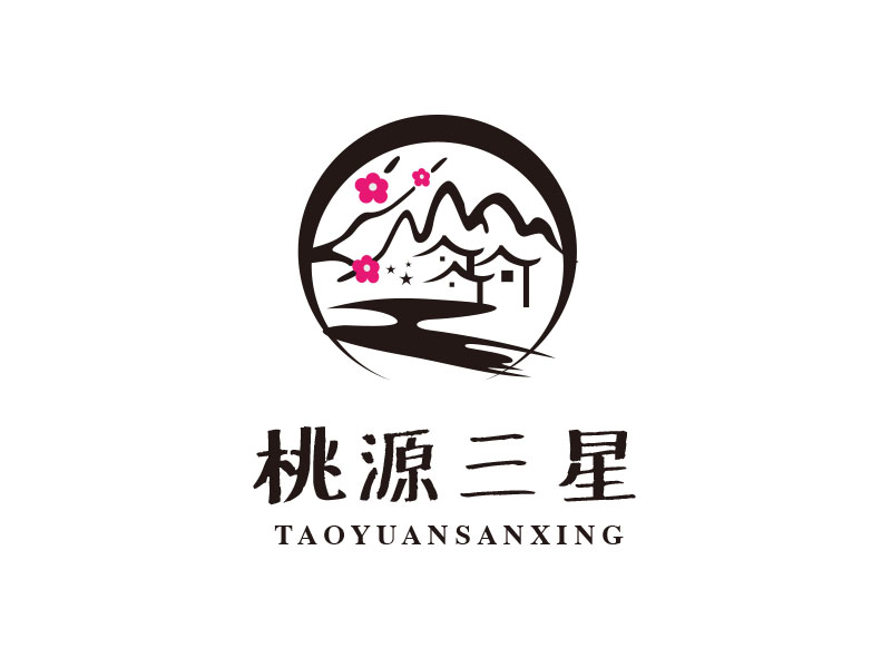 朱紅娟的桃源三星logo設(shè)計
