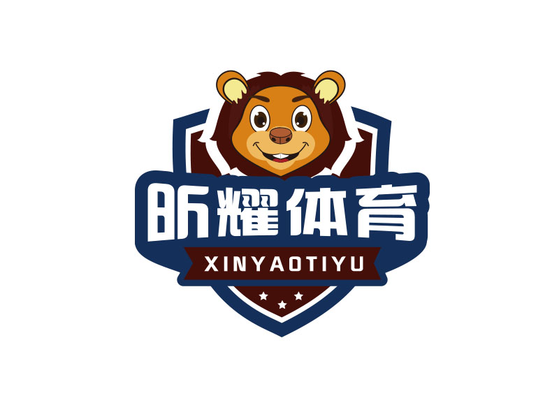 朱紅娟的昕耀體育，副標(biāo)題：SPARKLE SPORTSlogo設(shè)計(jì)