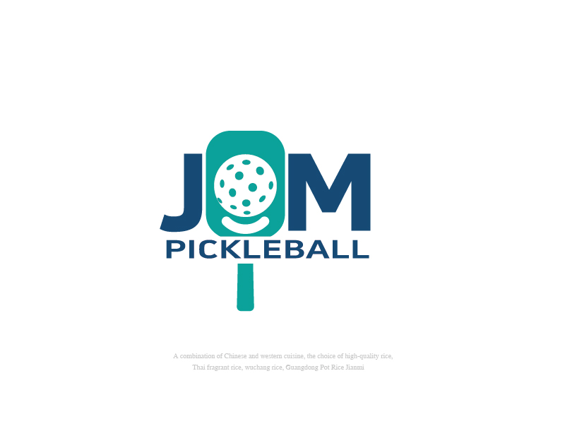 張俊的JOM PICKLEBALLlogo設(shè)計