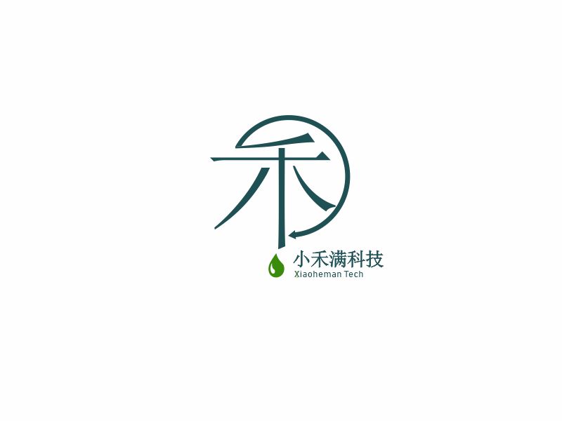 向紅的深圳小禾滿科技有限公司logo設(shè)計(jì)