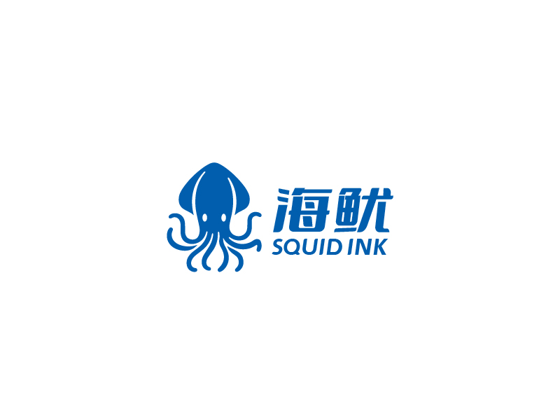 張俊的海魷/海魷牌泳池清潔機器人logo設計