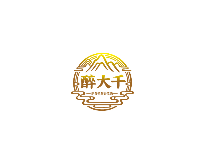 張俊的醉大千logo設(shè)計