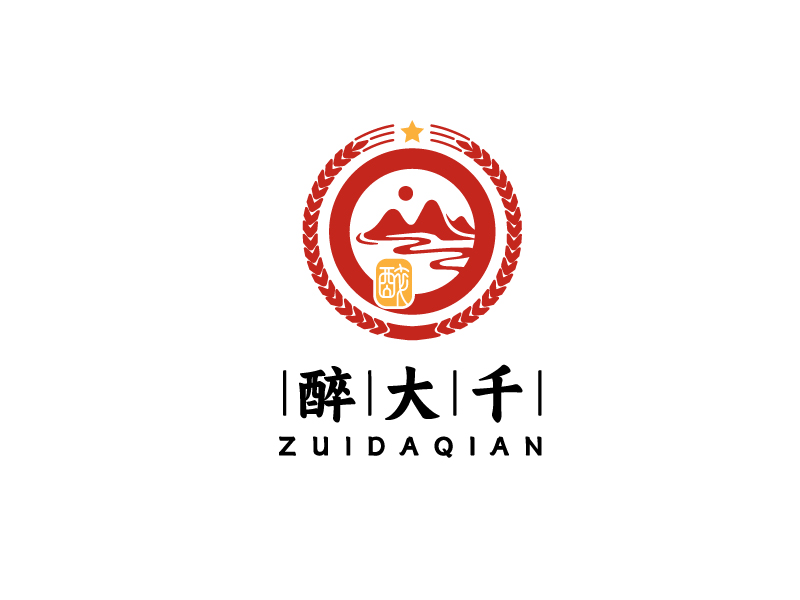 李寧的醉大千logo設(shè)計